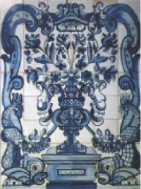 Siglo XVIII Peces azul