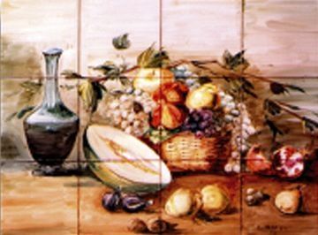 Bodegón fruta de azulejos