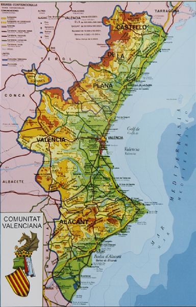 Mapa Comunidad 45x31 cm.