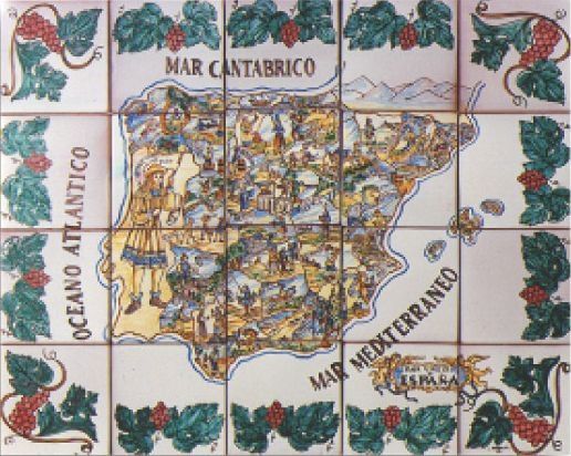 Siglo XVIII Mapa vinícola
